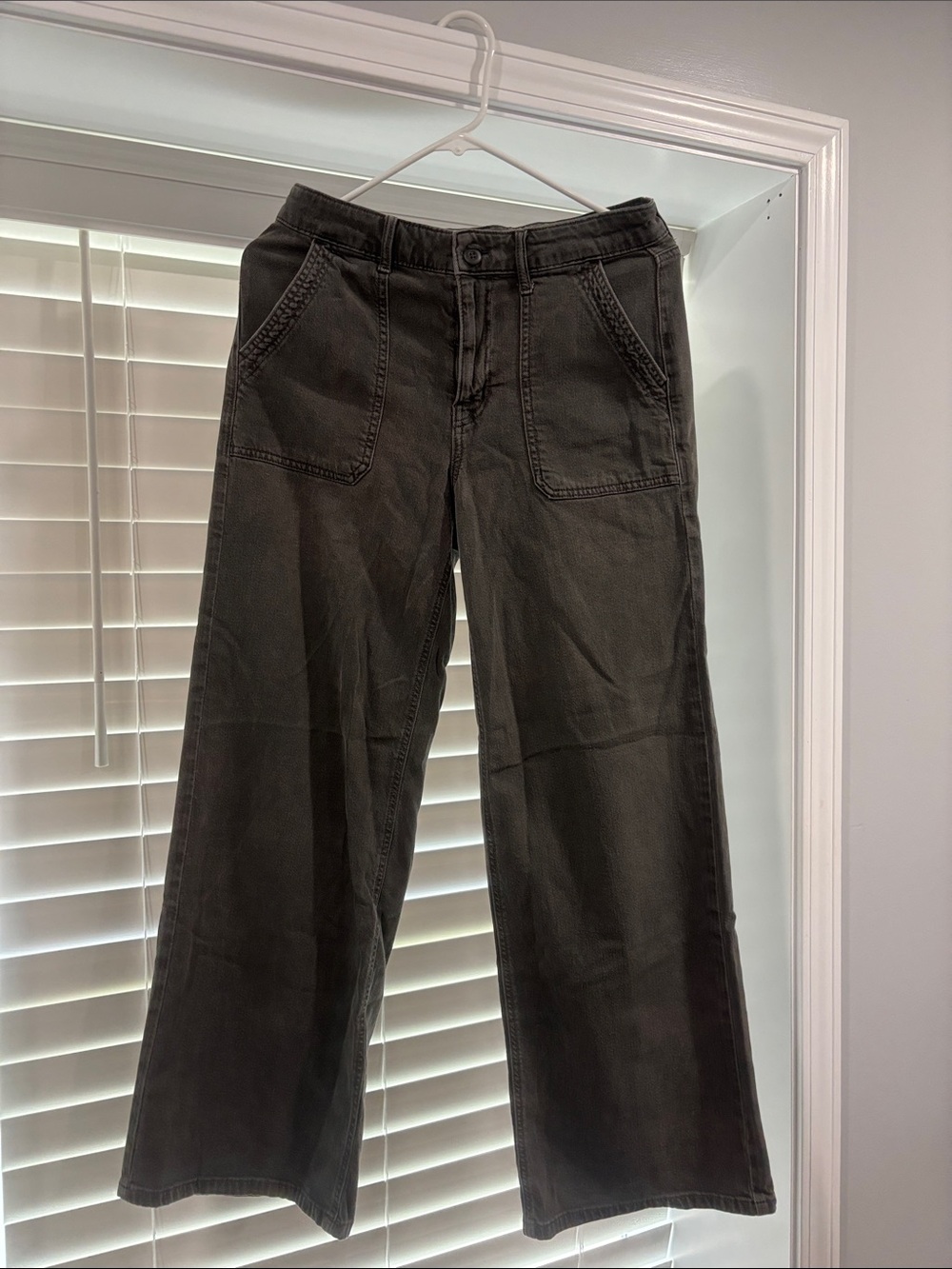 American Eagle Outfitters Dark Gray Boot Cut Pants